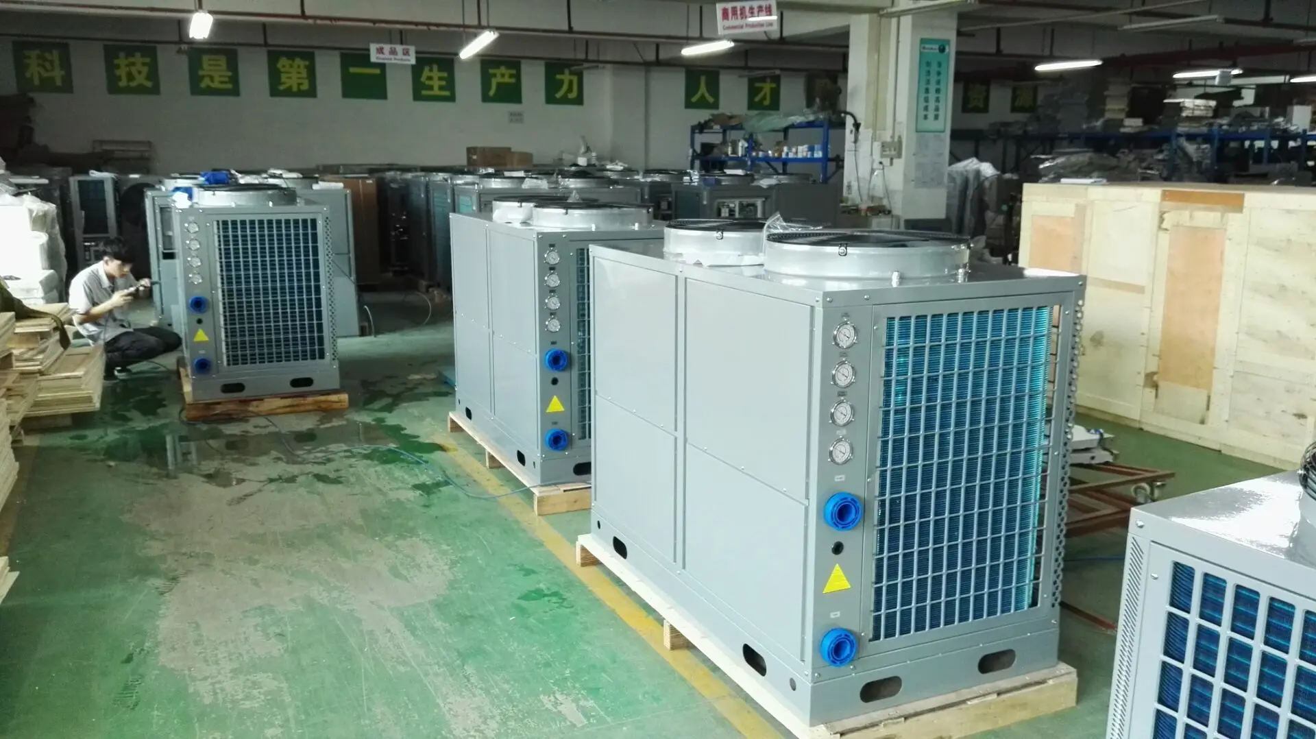 air to water heat pump swimming pool wifi Commercial spa heater 52KW Air source swimming pool heat pump