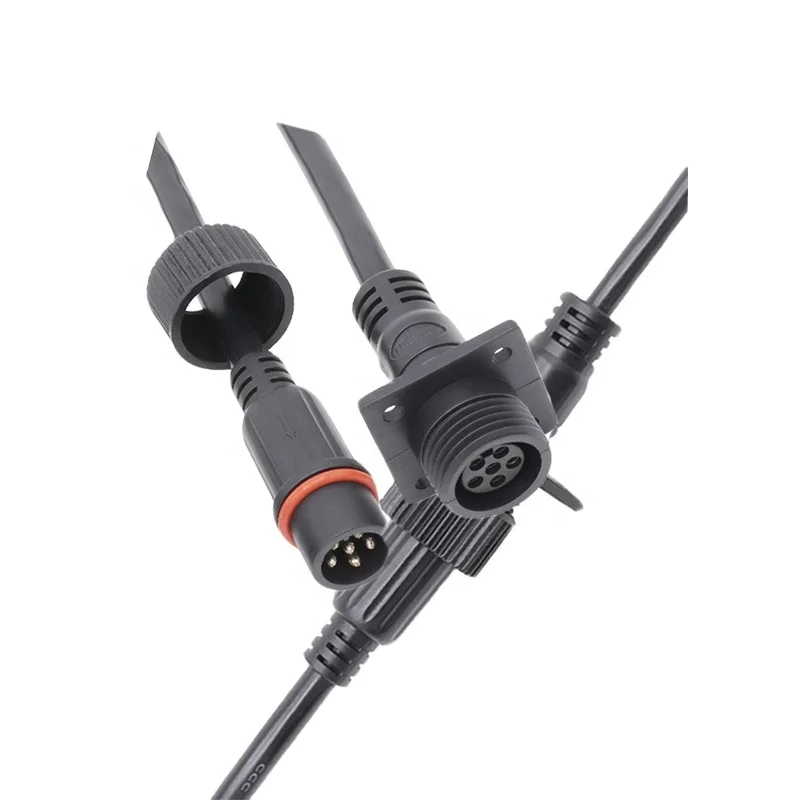AOHUA ip65 Водонепроницаемый коннектор M23 Круглый штекер 2 3 4 5 6 pin панель питания монтажный Кабельный