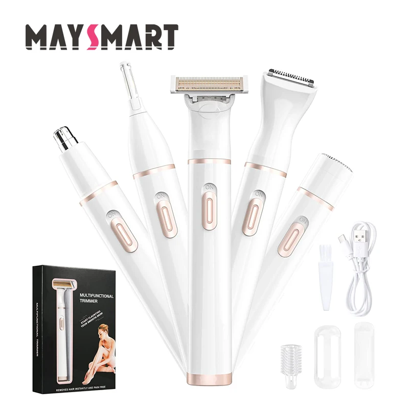 Face Cleaning Cordless Rechargeable Epilator Advanced Wet Dry Hair Women Electric Epilator