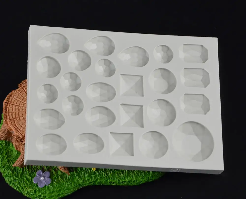 
High quality sugar silicone mold crystal sugar mold gem diamond jewelry mold crystal jewelry customized 
