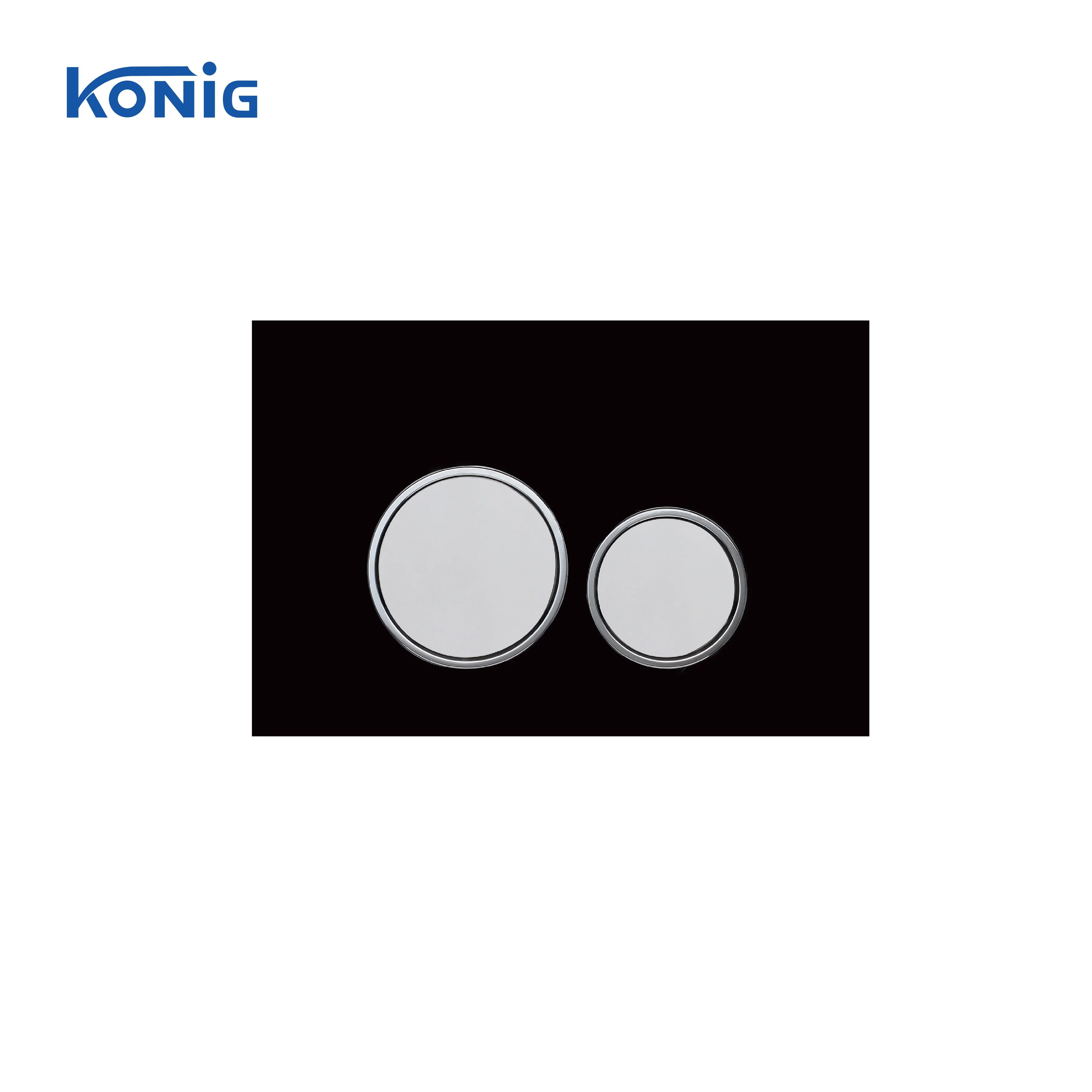 Glass dual flush plate for concealed cistern- fit for Geberitsigma concealed cistern