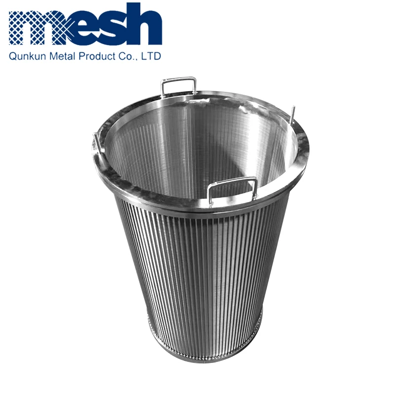 
Stainless steel 304 316 parabolic johnson sieve pipe wedge wire screen filter 