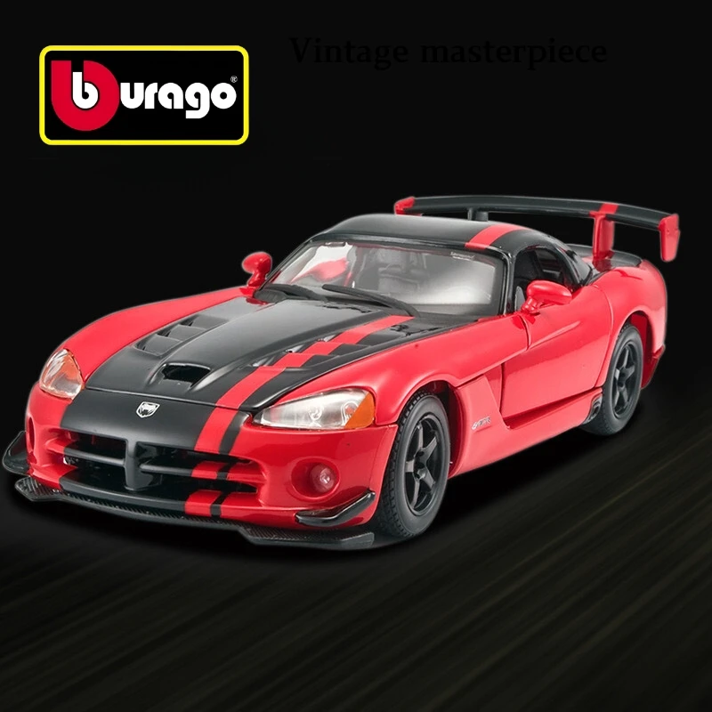 Bburago 1:24 Литой имитационный металлический спортивный автомобиль SRT10 ACR коллекционная Подарочная модель автомобиля из сплава игрушка