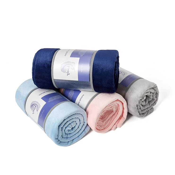 
Hot sale Custom Solid children Flannel cheap fleece Sleeping Baby Blanket 