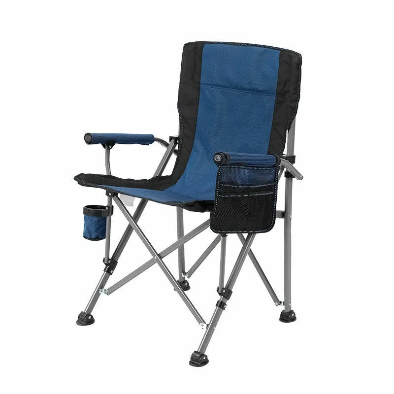 Outdoor Portable Metal Folding Beach Leisure Lightweight Fishing Picnic Camping Backrest Chair