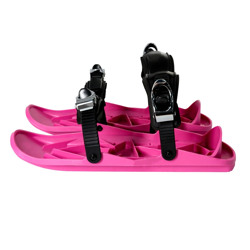 Mini Ski Skates Snow Short Skiboard Snowblades Binding Snowfeet Winter Shoes Solid Skischuhen Buckle