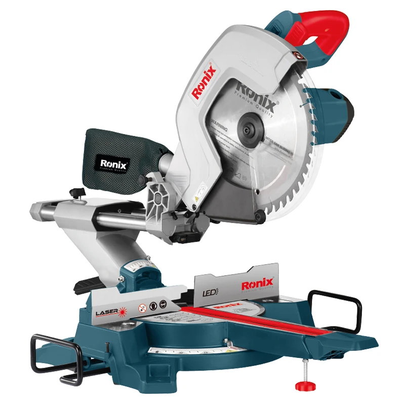 Ronix New Model 5404 Powerful 2200W Electric Tools Compound Woodworking Table Sliding Miter Gauge Saw