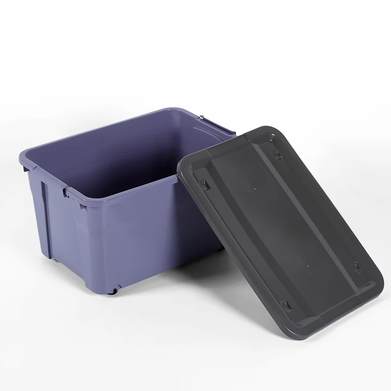 Plastic manufacturers storage bins clear eco-friendly Hard Plastic Moving Container Storage Box With Lid