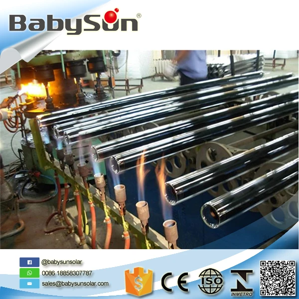 Three target solar evacuated Tube 47mm*1500mm, 58mm*1800mm, 70mm*2000mm used solar water heater