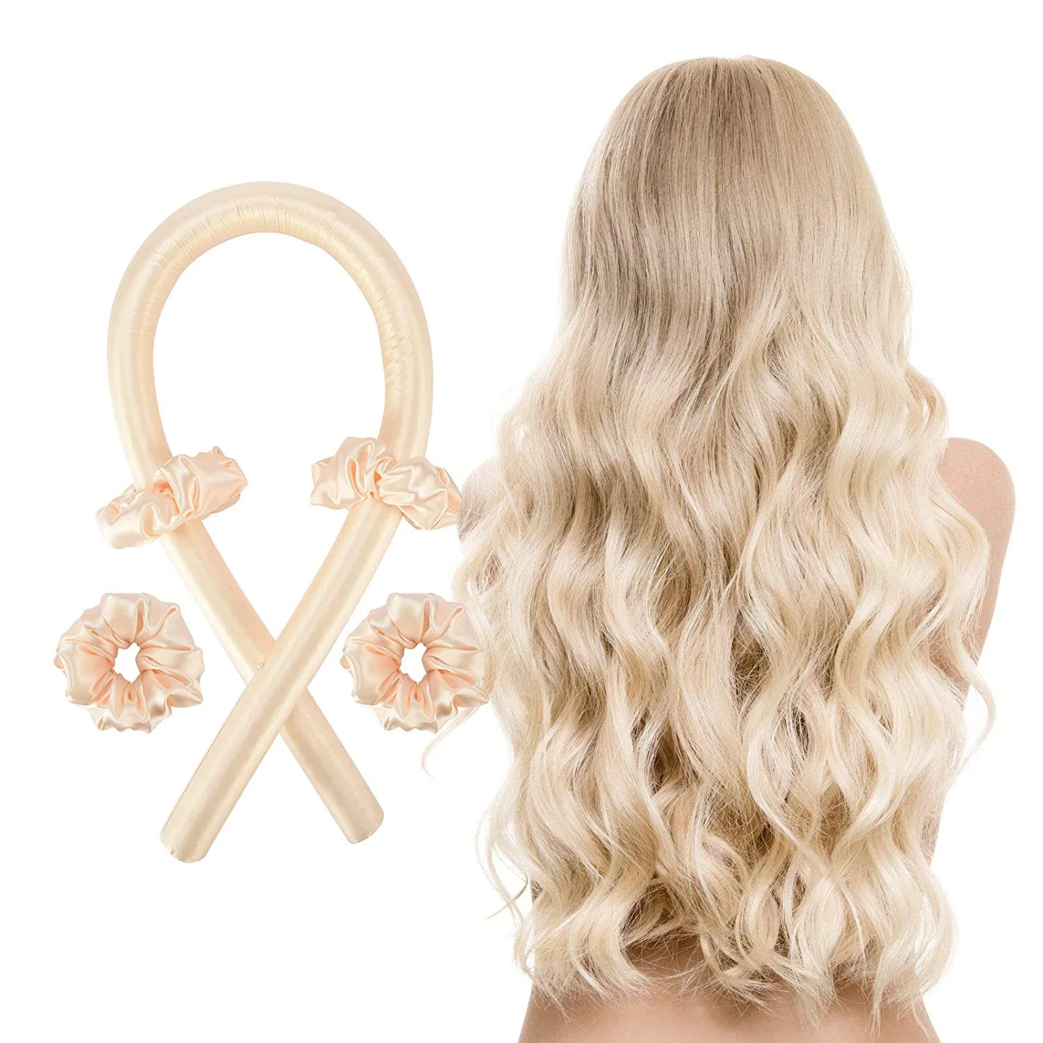 Wholesale heatless long hair roller stick Hair Accessories women three-piece set of pearl curly