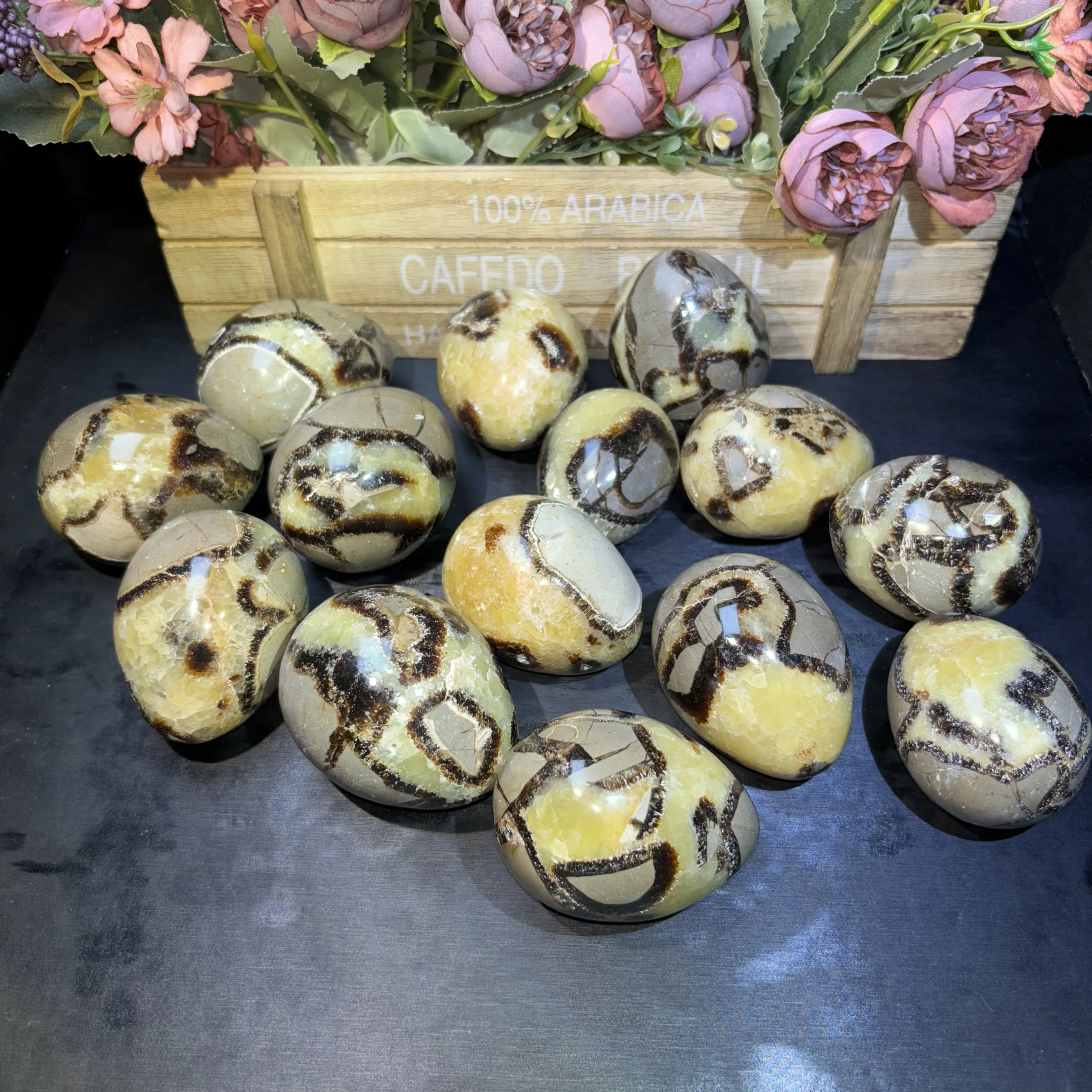 Wholesale Crystal Craft Healing Stone Natural Rock Septarium Septarian Egg For Decorations