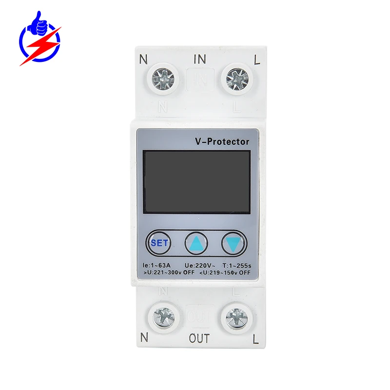 Most popular 63A 230V Voltage Protector Overvoltage Undervoltage  Protection over current protector