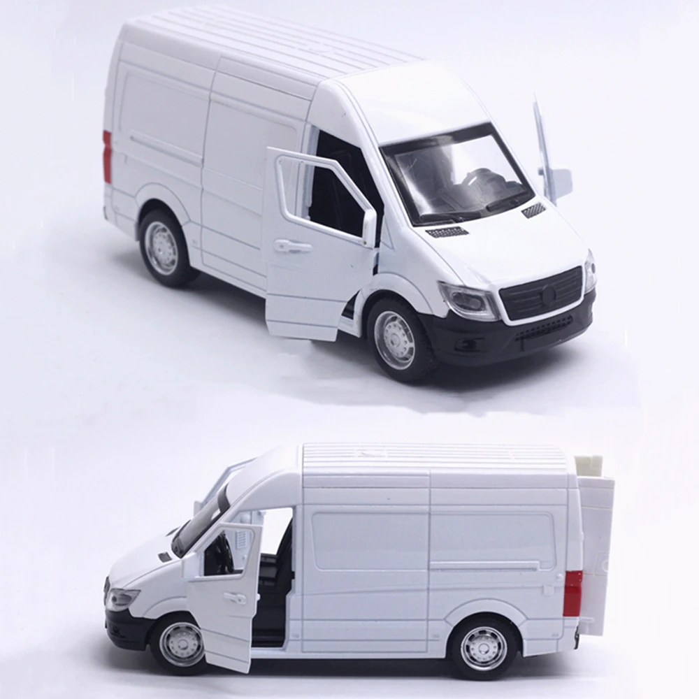 OEM Transport van vehicle Commercial vehicle van business logo custom Diecast Model Car Toys For Advertising Promotional Van