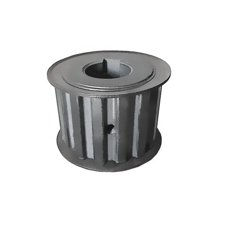 
High Quality Manufacturer Supply Sinter Steel Alloy Flange 15 Teeth Keyway Hole Timing Belt Pulley 