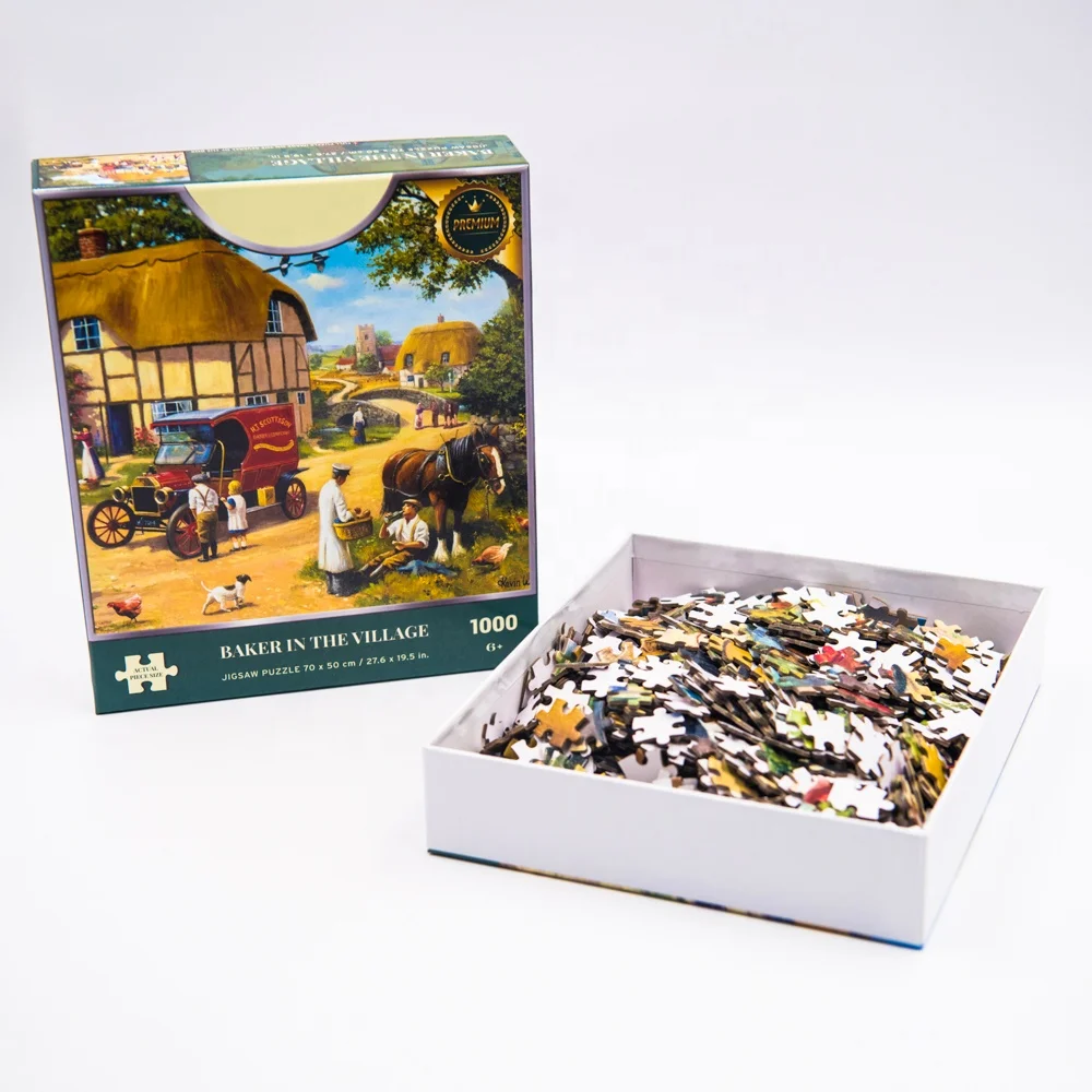 The latest hot paper saw blade jigsaw puzzle, 100 to 1000 pieces of special-shaped jigsaw puzzle for adults and children