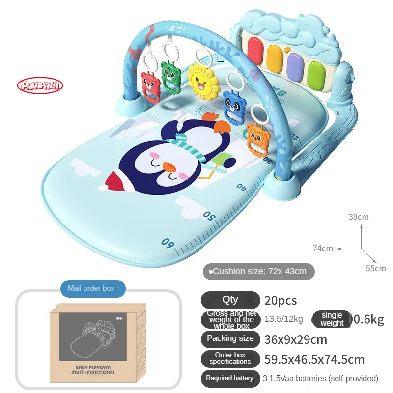 2024 New Baby Music Rack Play Mat Kid Rug Puzzle Carpet Piano Keyboard Infant Playmat Early Education Gym Crawling Game Pad Toy