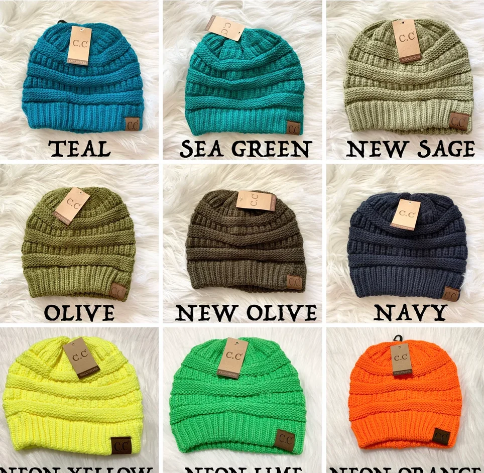 Free samples Soft Warm Knitted Baby Hats Cute Cozy Chunky Womens Winter Hats