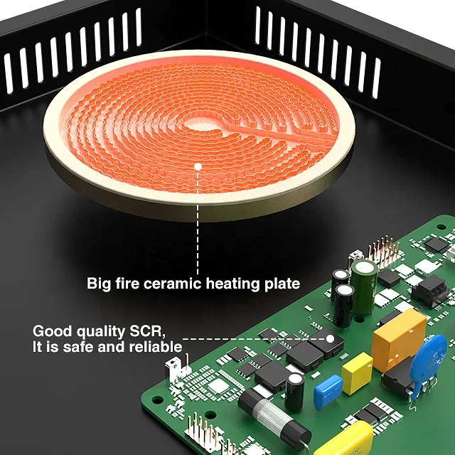 Household Hotel Kitchen 4 Burner Infrared Cooker/ Ceramic Hob