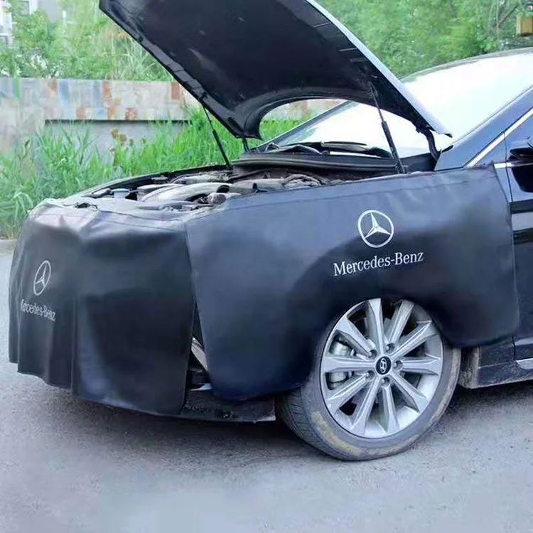 Custom Anti-oil Car Fender Covers PVC Magnetic Auto Repair Protection Pad Side Dust Car Fender Cover With Magnetic