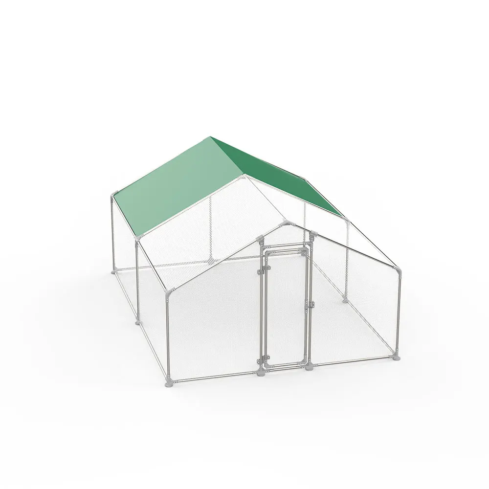 Outdoor Chicken Coop Run Walk in Poultry Cage Chicken runs house for Yard with Waterproof Cover , Ducks Rabbits Habitat Cage Spi