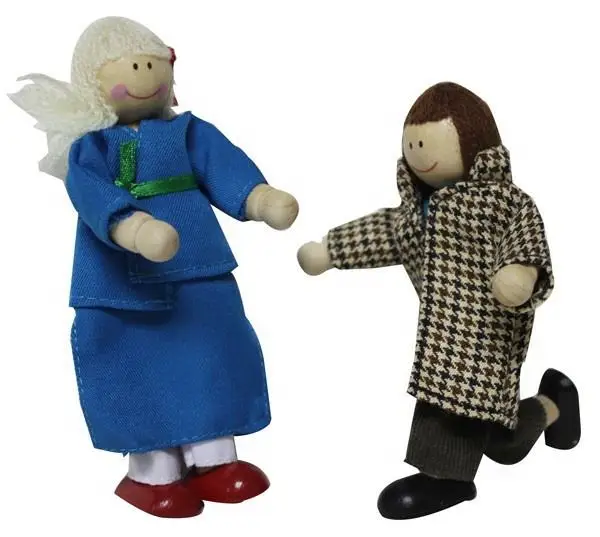 Top Sale China Factory Supply Price Custom Made Christmas Gift Toy Wholesale Happy Family Wooden Doll