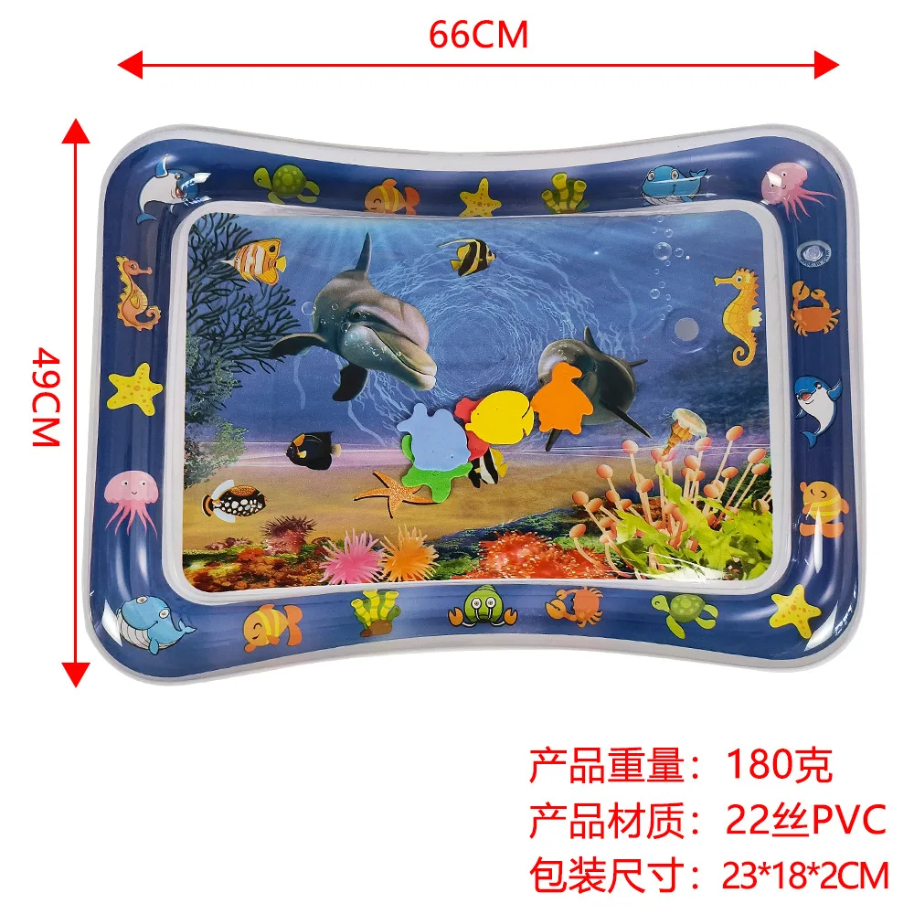 Inflatable Baby Tummy Time Water Play Mat For Children Inflatable Learning Play Mat For Kids Premium Toys