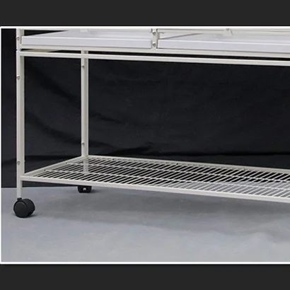 Three Tier Metal Cage with Stand Removable Tray Bird Pigeon Cage Iron square tube bird cage parrot household