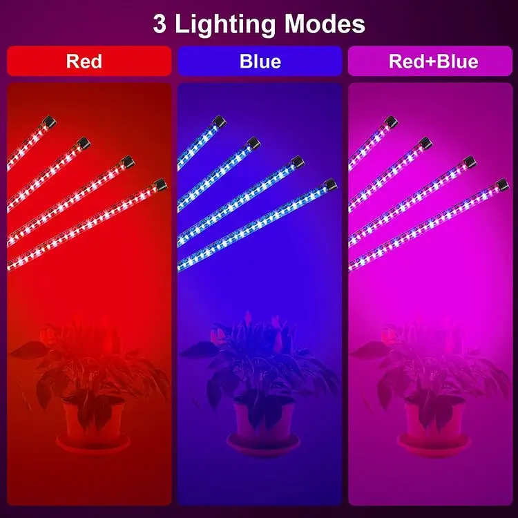 4 head growing led light USB plug desk led grow lights Phytolamp For Plants Growth Lamp for indoor plants