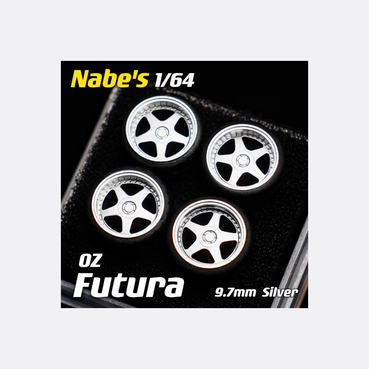 1 Set Chika Nabes 1/64 Wheels or Brake 8.9mm 9.8mm Rubber Wheel BBS LM-R/ Work CVX VS-XV VSKF T7R/ TE37 SL/ MUGEN MF10