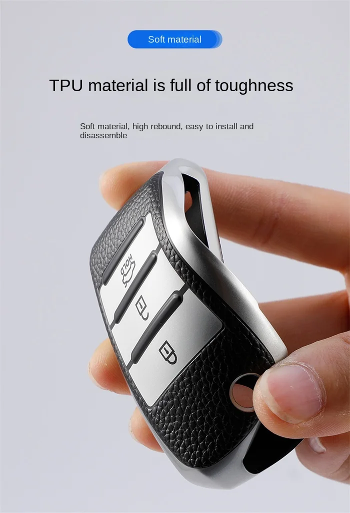 Hight Quality Soft TPU Leather Car Key Cover Protector  Smart  Covers Fit For  KK3 K5 K4  Kx1 Kx5 K5 Car Holder Protected Bags 2