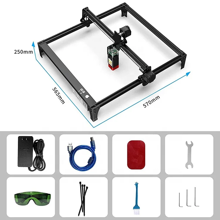 Bluetimes 20w 40w 80w OPTICAL POWER Granite Stone Mini Diode Laser Engraving Machine for Home DIY Crafts