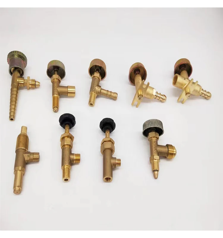 Propane Heater Valve Replacement Parts Brass Gas Control Needle Valve With Knob