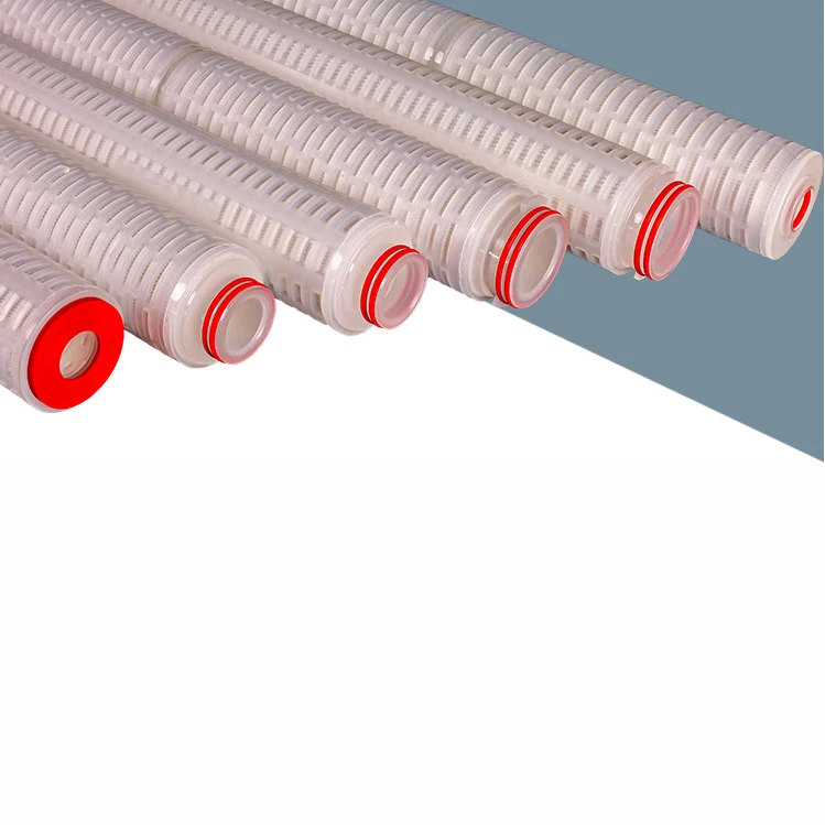 High Quality 10/20/30 Inch Micro PES Pleated Membrane Final Filter Cartridge For Ultra Pure Water Filtration