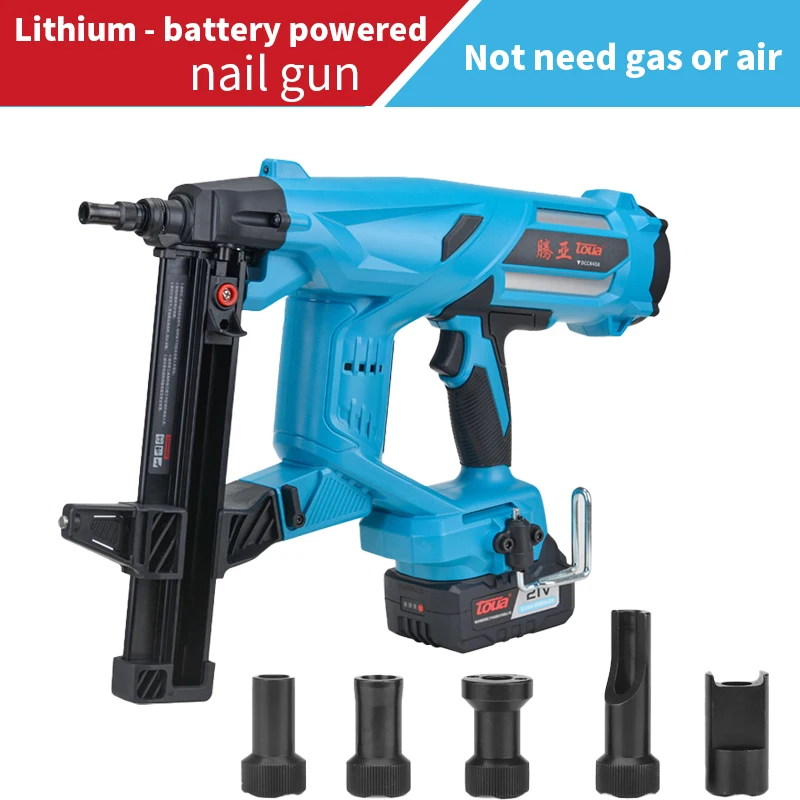 Latest Model Multi-Function Cordless Nail Gun Lithium Battery Steel Framing Brad Nails Gas-Free DIY Cost-Saving Construction
