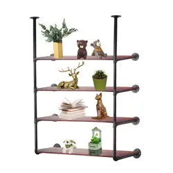 Industrial style wall shelf wrought iron pipe bookshelf wall decoration shelf wall shelf