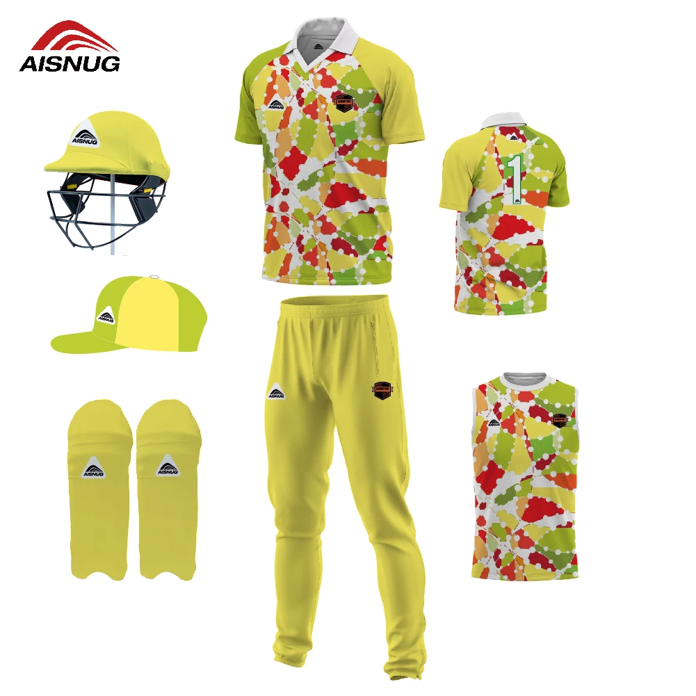 new model cricket jersey pattern customize design uniforms cricket kits sublimation