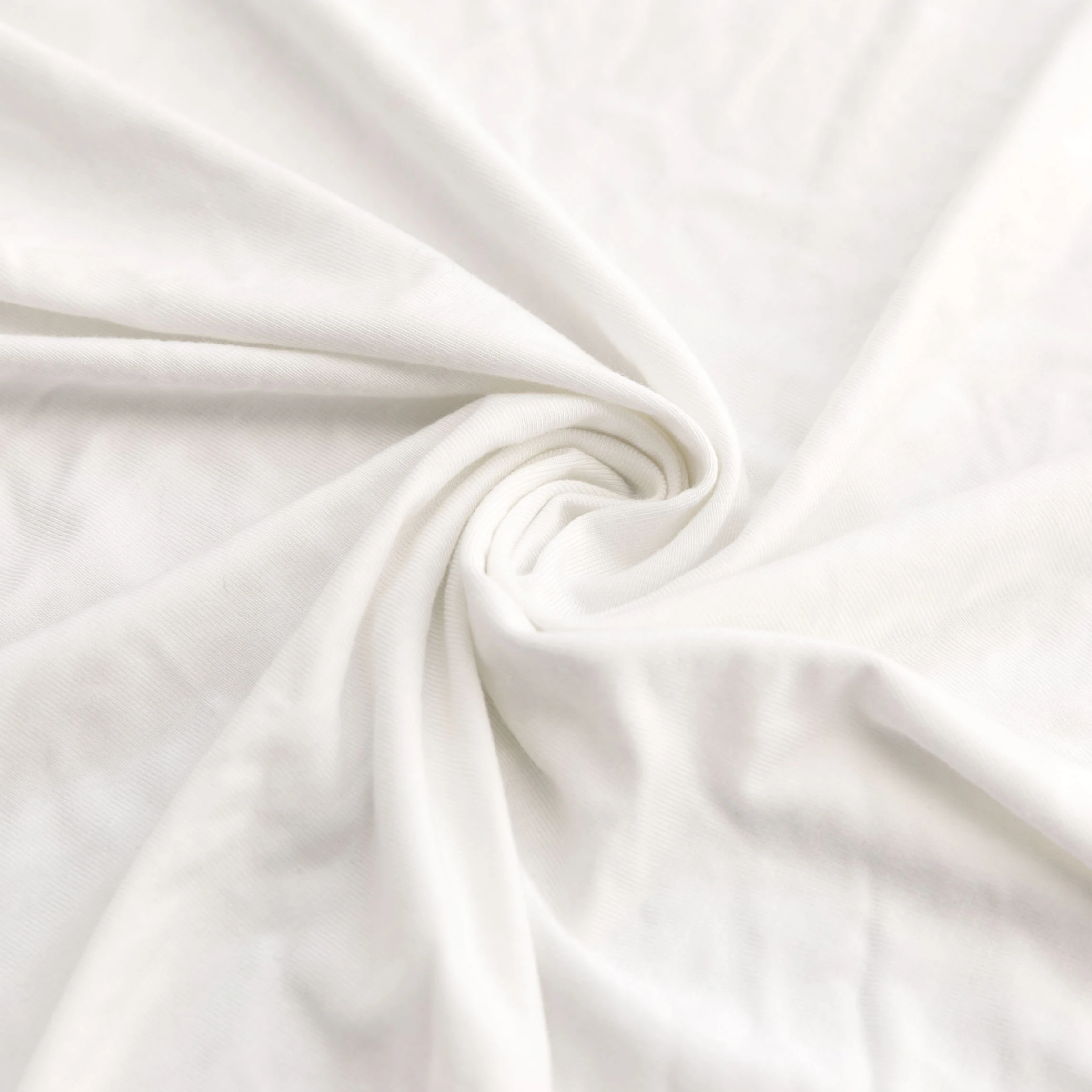 Low moq 240gsm medium weight super soft and thin 95 bamboo 5 spandex jersey knit fabric