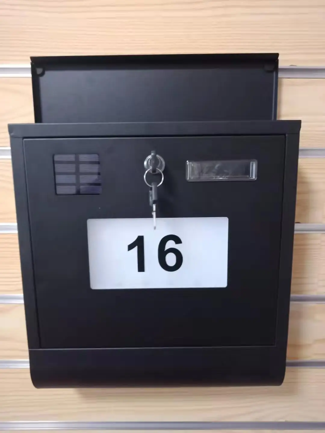 OEM galvanized steel High Quality solar Mailbox Postbox Residential wall mounted outdoor mailbox