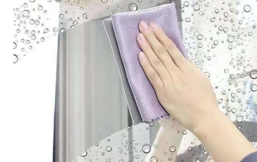 Microfiber cloth Fish Scale Glasses Kitchen Dish Anti-grease Wiping Rags Towels Household Cleaning Cloths New Design