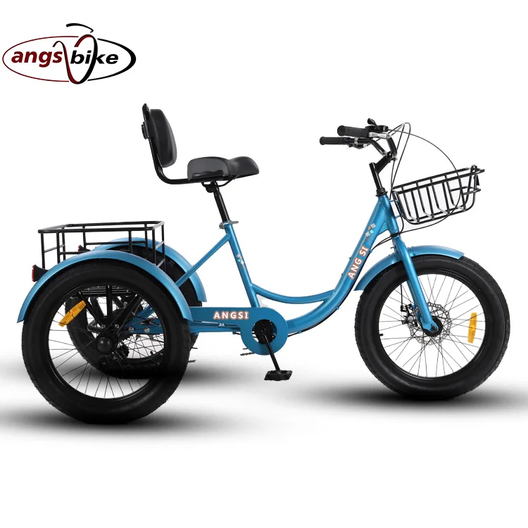 adult pedal tricycle aluminum adult trike / fat 3 wheels bicycles cheap adult cargo snow tricycle for sale