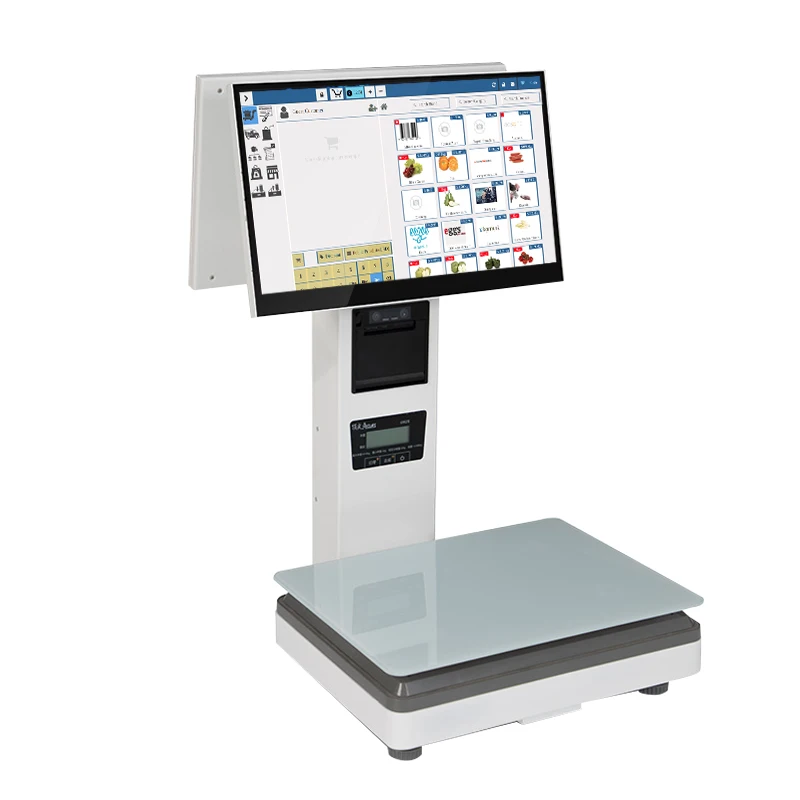 ZH-T30C android pos  cashier machine with scale and printer 58mm/80mm pos system for sale payment terminal