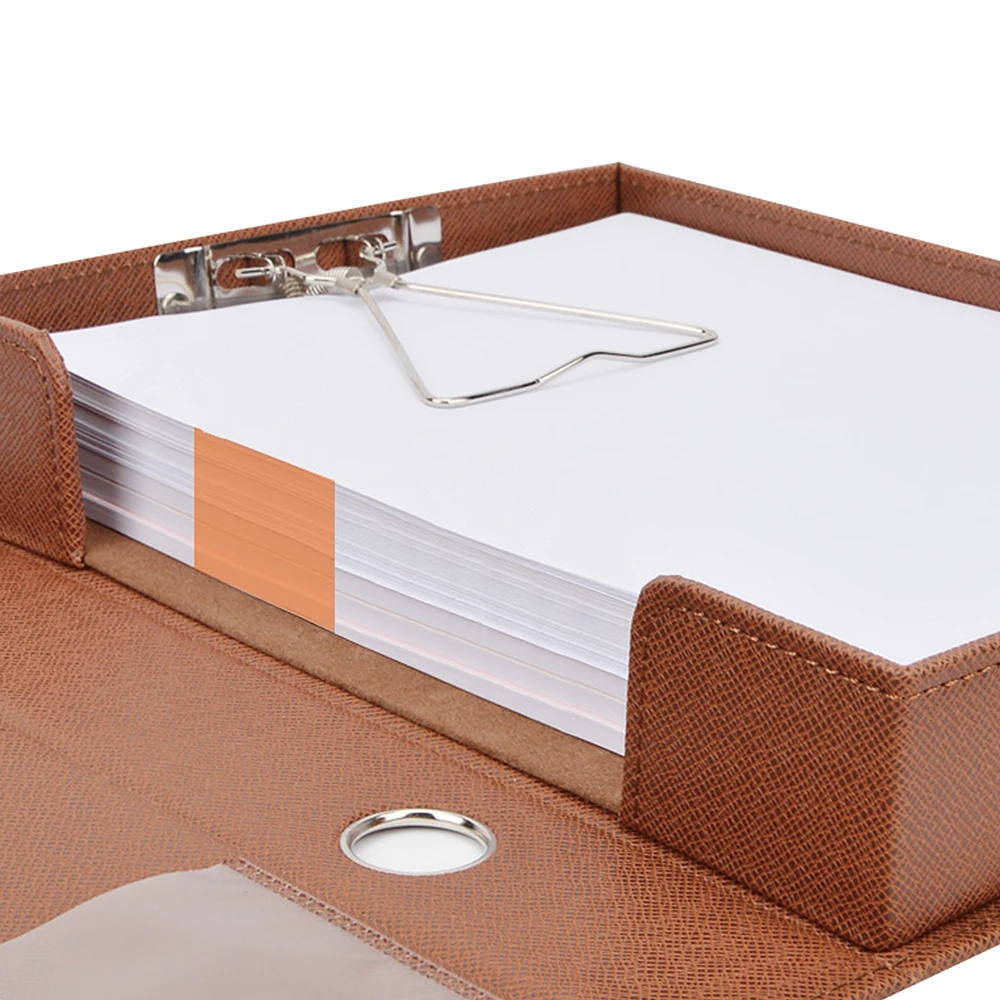 Data Box File Magnetic Button Type A4 Folder Storage PU Document