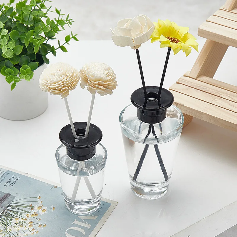 Wear-resistant inverted cone thickened glass bottle home small ornaments aromatherapy bottle