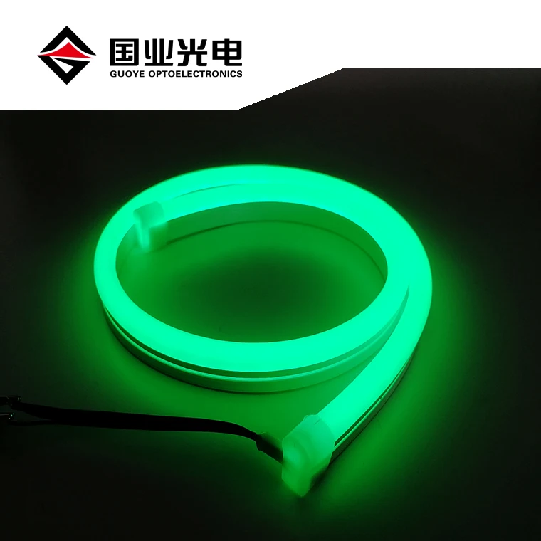 Guoye популярный RGB гибкий неоновый светодиод 10x23 мм силиконовый чехол IP67 водонепроницаемый 12 в 24 В неоновая полоса Светодиодная гибкая конструкция