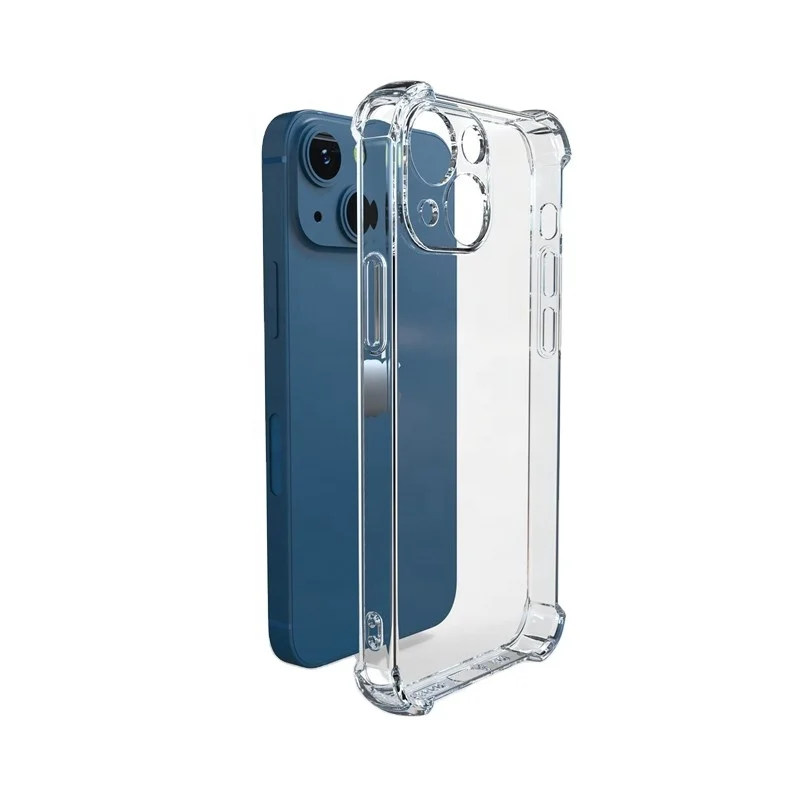 For iPhone 14 13 12 Pro Xs Max X XR Lens Protection  Back Cover Thick Shockproof Silicone Phone Case