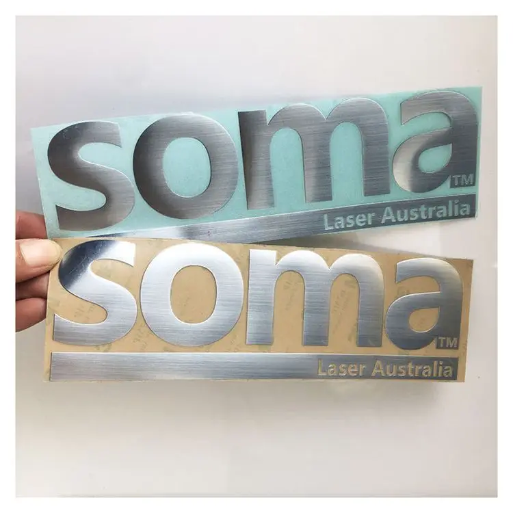 Custom Logo 3D Metal Nickel Label Bright Gold Electroform Thin Plating Transfer Sticker China Manufacturer