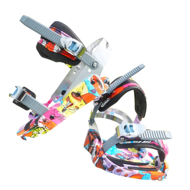 Best Selling Customized Design Plastic and Aluminum Snowboard Ski Strap with Buckle Binding