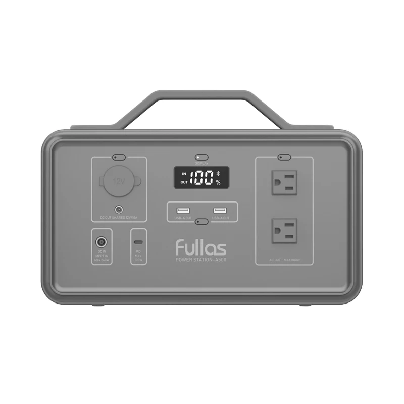 518Wh 800w Output Portable Lithium Battery Camping Solar Portable Power Station