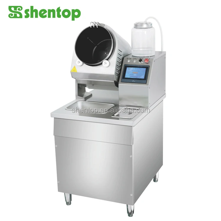 Shentop 380V Drum Type Automatic Fried automatic stirrer cooking Rice Making Machine kitchen equipment for Chinese Food