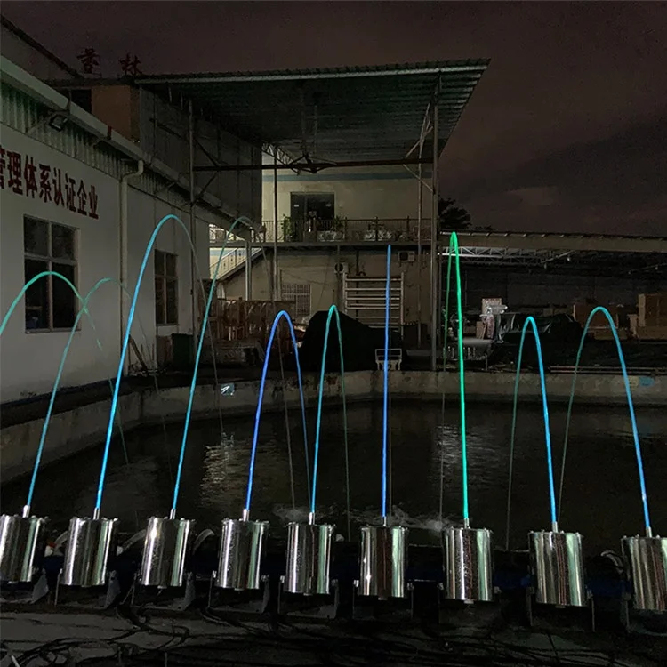 Outdoor pond pool deck fountain stainless steel laminar jumping jet